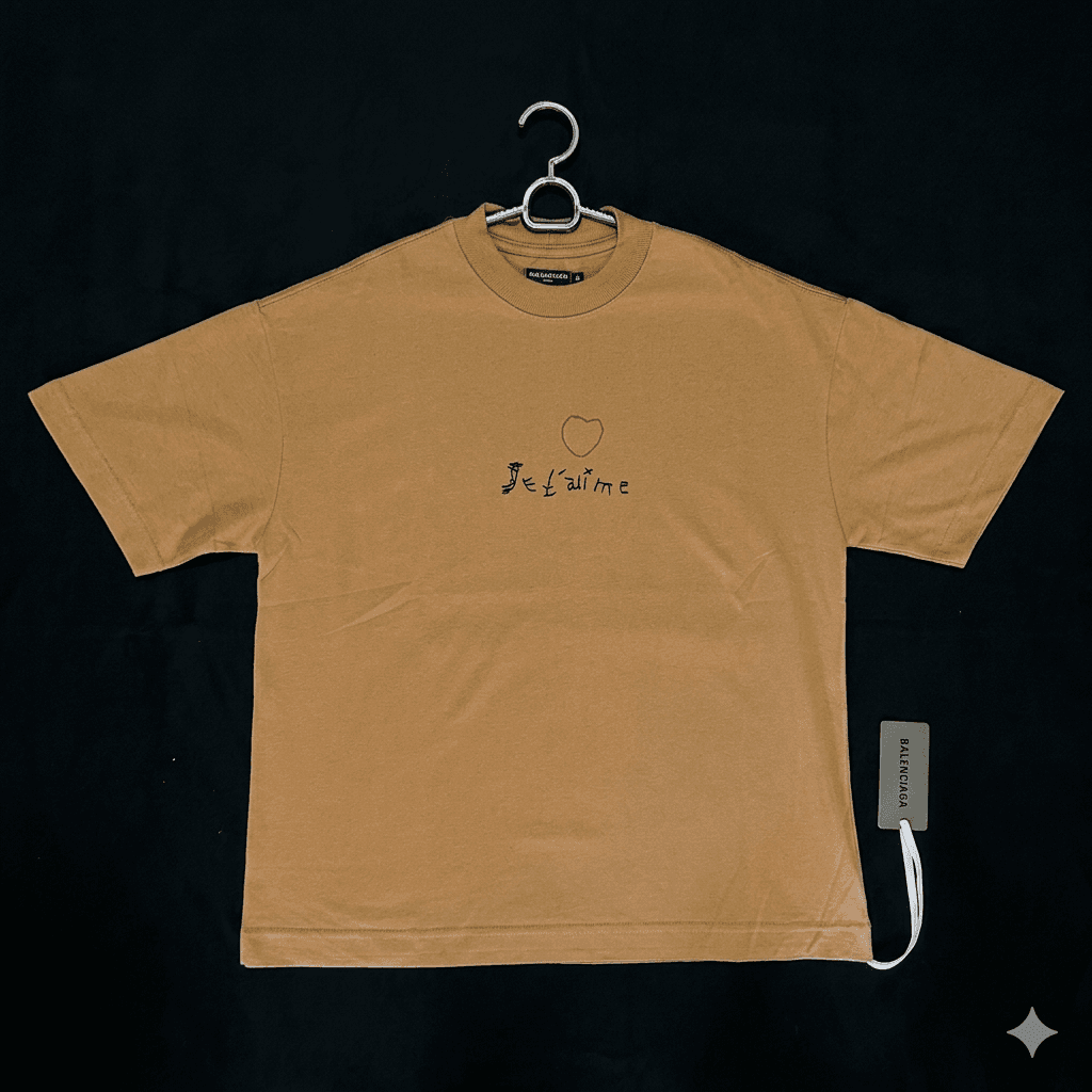Camiseta Oversized Balenciaga Fit “Je T’aime” (GG)